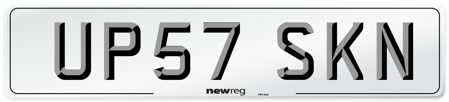 UP57 SKN Number Plate from New Reg